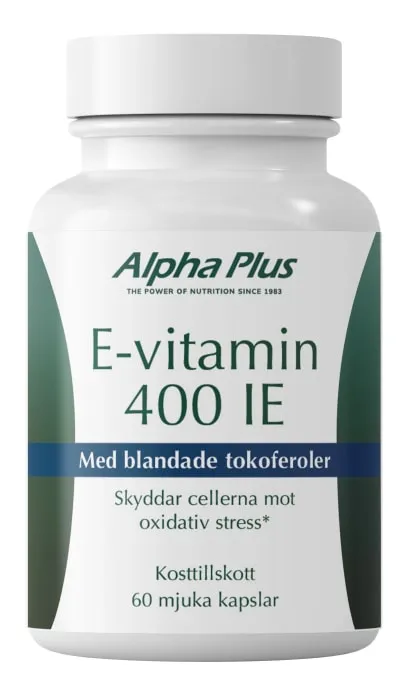 Alpha Plus E-vitamin 400 IE, 60 kapslar