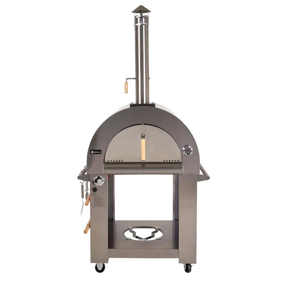 Hällmark Pizzaugn ved och gas