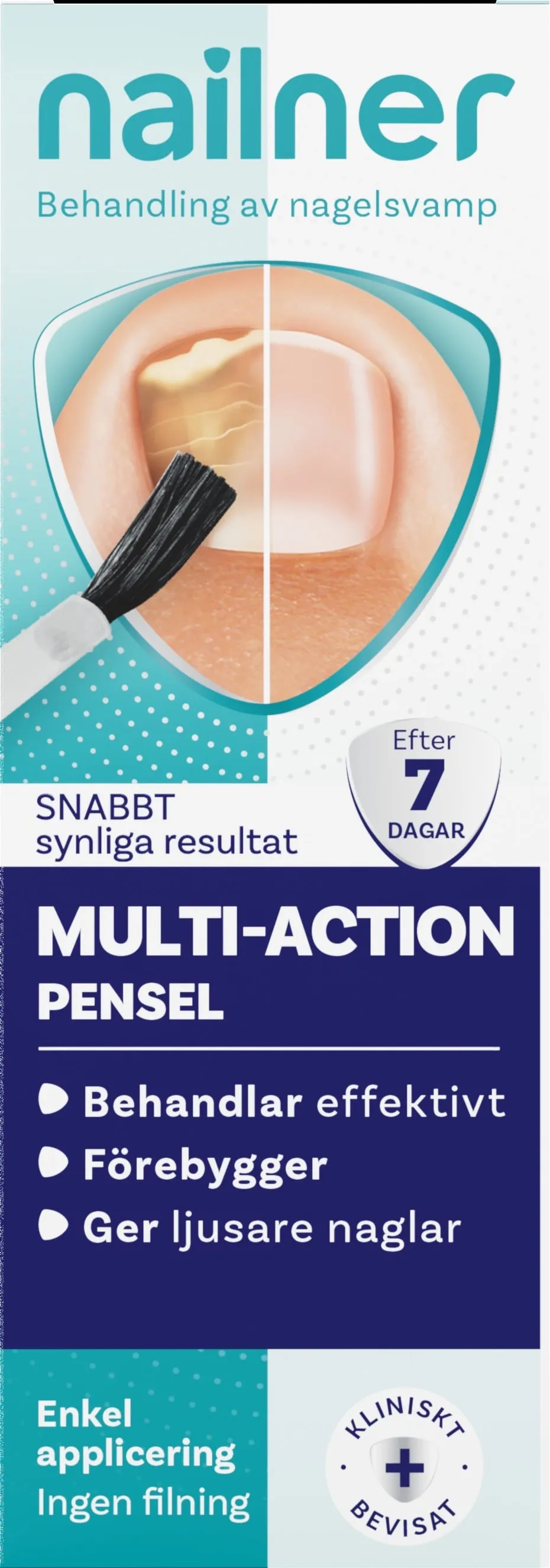 Nailner Nagelsvampsbehandling Pensel 2-i-1