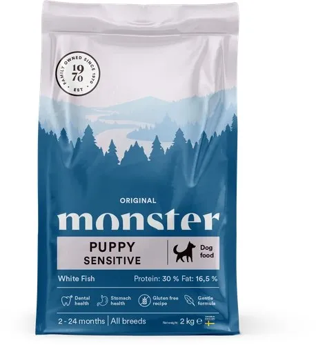 Monster Dog Original Puppy Sensitive White Fish