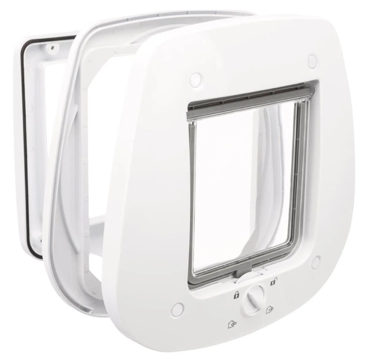 Trixie 4-Way cat flap för glasdörrar