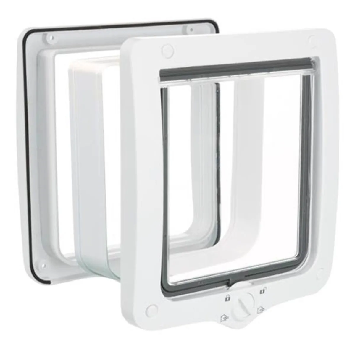 Trixie 4-Way cat flap XXL med tunnel