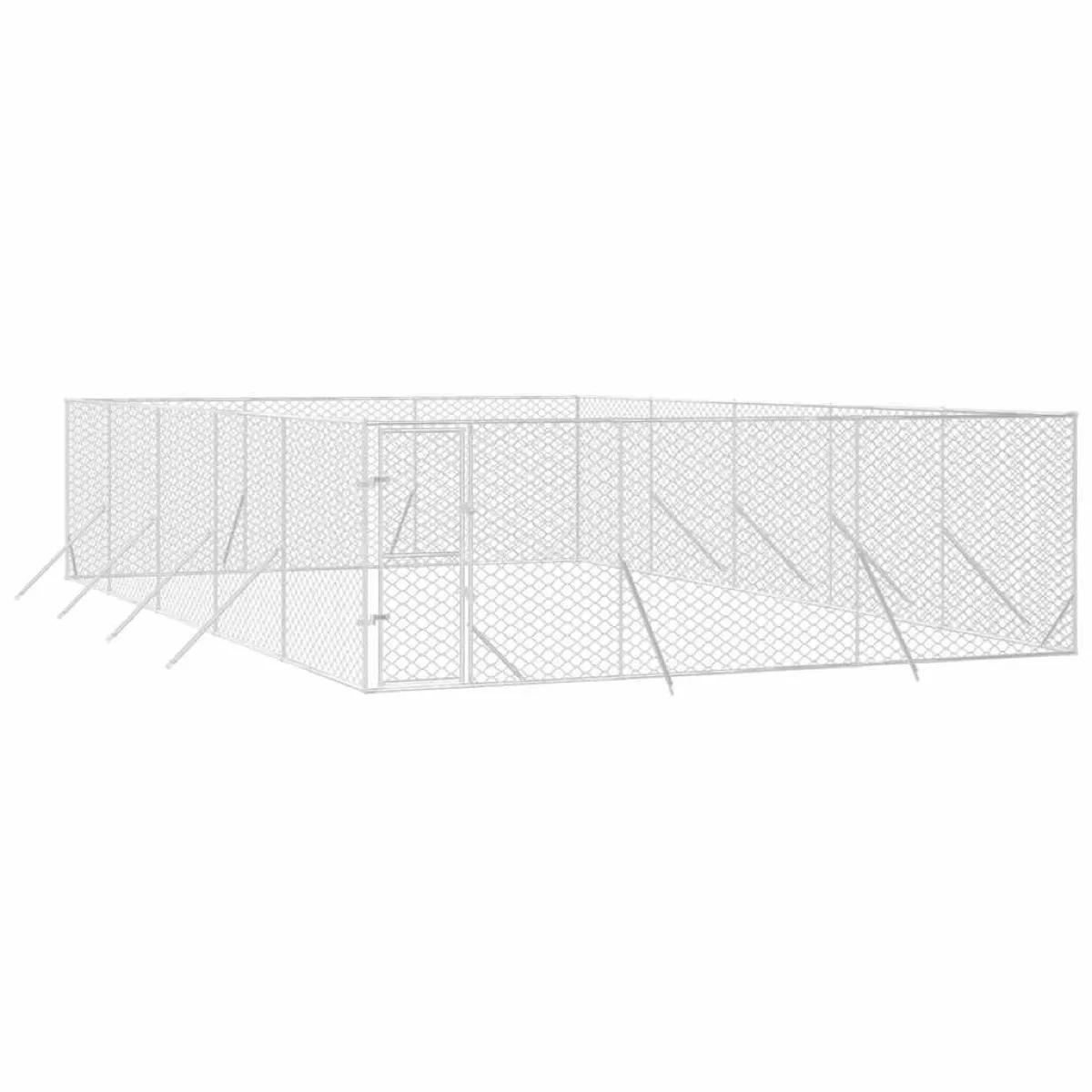vidaXL hundgård 6x10x2 m